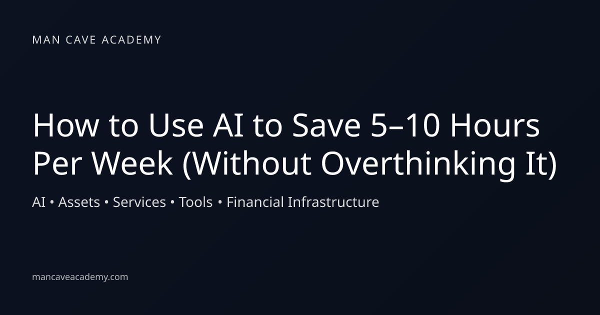 How to Use AI to Save 5–10 Hours Per Week (Without Overthinking It ...